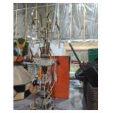 Art Deco table lamp with prisms