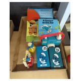 Vintage Smurf books and toys