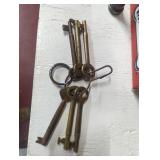 Brass skeleton keys possibly from Queen City