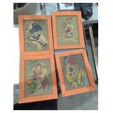 Cydney Grossman clown prints 10'x7'