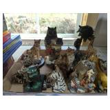 Tray lot of animal figurines