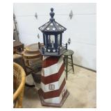 Outdoor yard decor wood lighthouse 48' tall no
