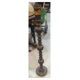 Large brass Church related candle holder 36'