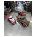 Lot of three diecast model trucks Ertl Bank