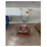 Turn of the century water pitcher Federal glass