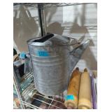 3 gallon galvanized watering can no spout end