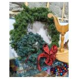 Two Christmas wreaths