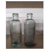 Hutchinson soda bottles Dan r. Mills D.R. Mills