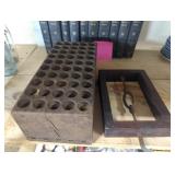 Vintage bed rail clamp and what I believe is a