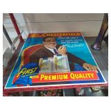 Chesterfield cigarette tobacco advertising sign