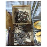 Early forged wall hangers Art Deco style towel