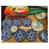 Japanese tea saucers, phoenix birds, Wedgewood