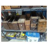 Group of 6 sewing machine drawers