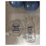 Happy Hills Farm Dairy bottle & advertising