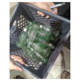 Milk crate of Old Coca-Cola bottles
