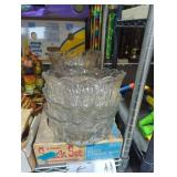 Snack set anchor Hocking and six large server