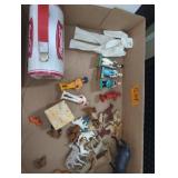 Vintage children's toys figurines model train