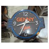 Genny Beer clock light as is