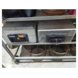 Pair of century lock boxes both have keys