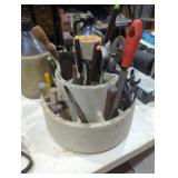 Tool organizer with tools