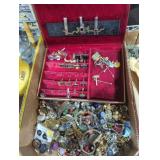 Costume jewelry cufflink collection