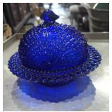 L. G. Wright Cobalt Blue Argonaut Shell Covered