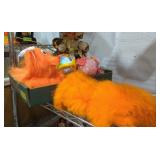 Fuzzy slippers dog doll chickens