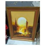 Oil on canvas signed 'Lolland'