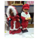 Modern Christmas animated decorations carolers