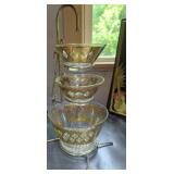 Culver glass set midcentury