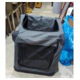 Mobile folding pet carrier kennel
