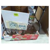 Stella Artois glasses retro gold and silver