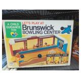 Vintage game Brunswick bowling center a child
