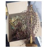 Box of floral decor craft decoration
