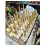 Antique Christmas candle decorations lights in