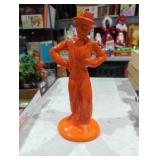 Flamenco dancer orange pottery 13' tall