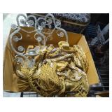 Curtain tie box beaded candle holders