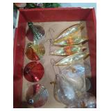 Vintage plastic Christmas ornaments
