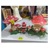 Vintage Florabelle Christmas mushroom decoration