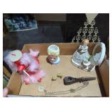 Tray lot star set porcelain retro dog smoking