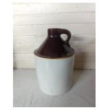 Half gallon two-toe whiskey crock modern