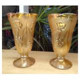 Vintage Jeanette glass, Iris and herringbone