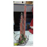 Antique Christmas candle electrified super early