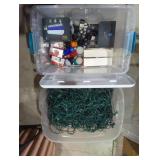 Christmas decoration lights two totes