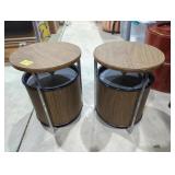 Vintage zenith circle sound speakers 14' tall