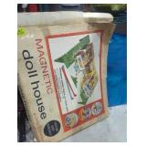 Magnetic dollhouse vintage game
