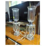 Midcentury candelabras lead crystal hand cut 20