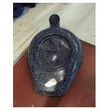 Antique graniteware bedpan