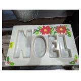 Vintage Christmas Noel tray