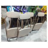 Vintage folding chairs lot of 4